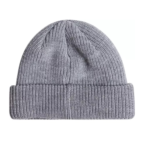 Roxy Women's Freja Beanie Heather Grey Double Layer Rib-Knit Acrylic NWT Hat - Picture 6 of 7